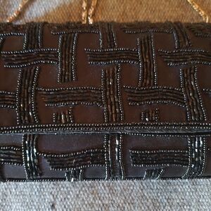 Beaded evening clutch